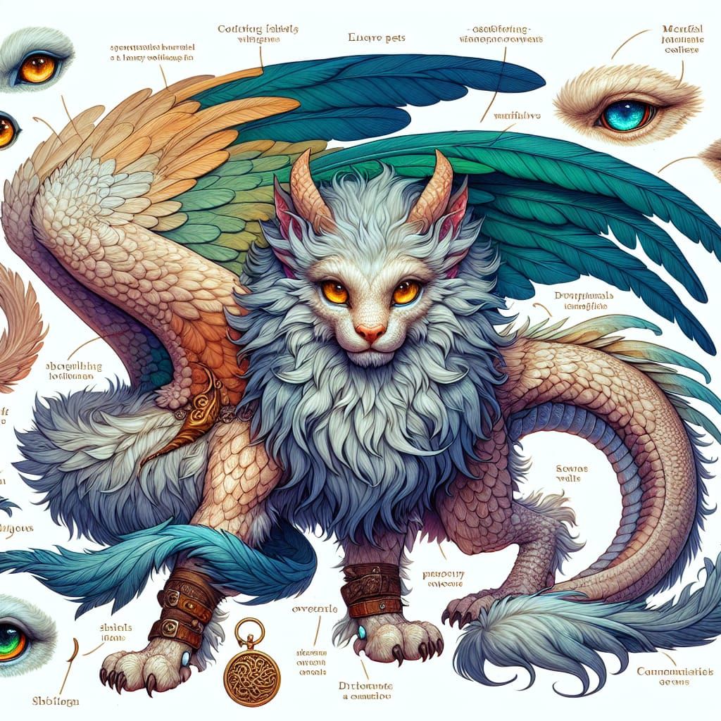 concept drawing of a fantasy pet