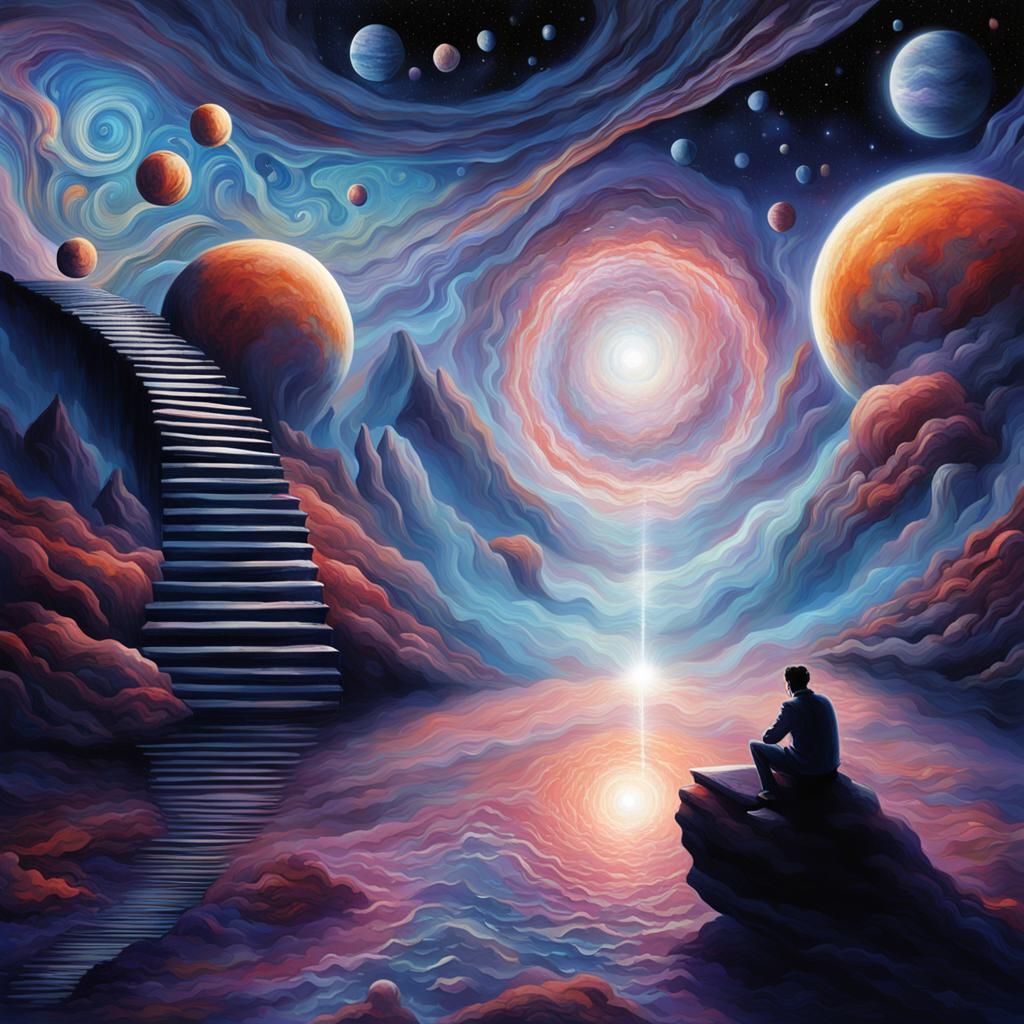 Surreal Dreamscape: Transformation and Rebirth