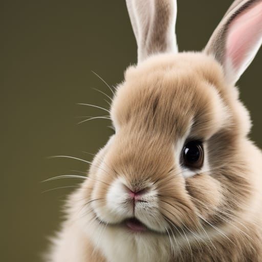 Exquisite Bunny Portrait in Natural Lighting