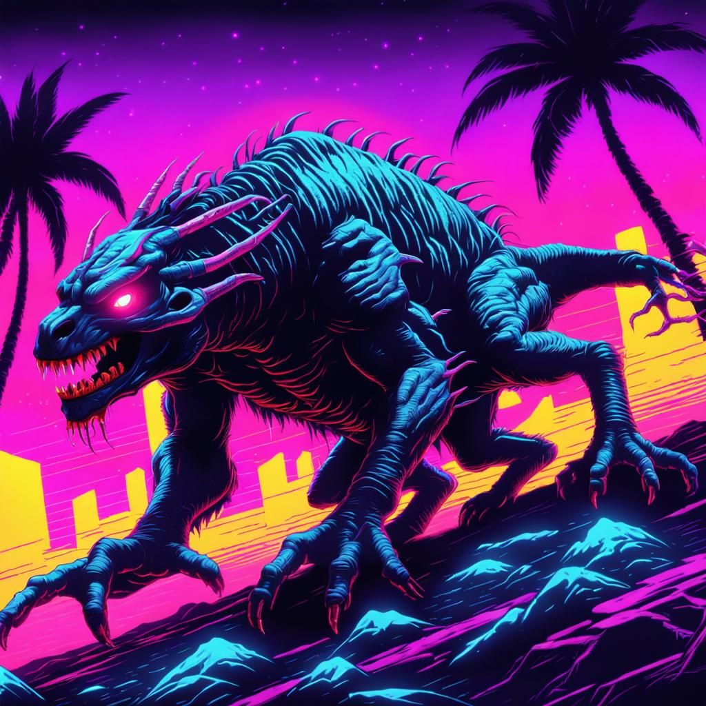 Rage Demon chillin on the beach..... probably shouldn't go to the beach today... or for a while.