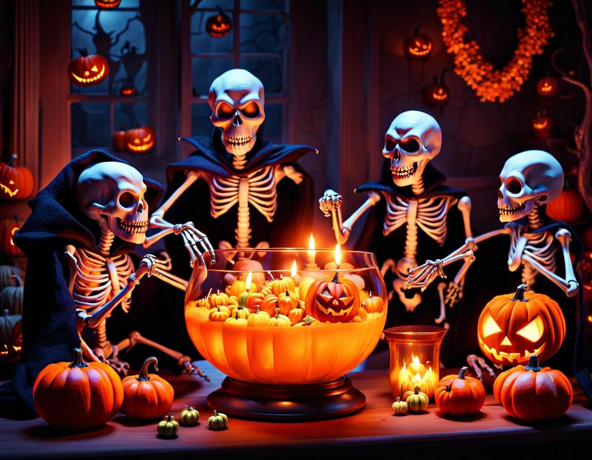 Festive Halloween Monster Party in 3D Animation