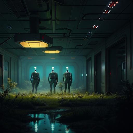 A nostalgic yet unsettling tableau in the vein of Simon Stål...