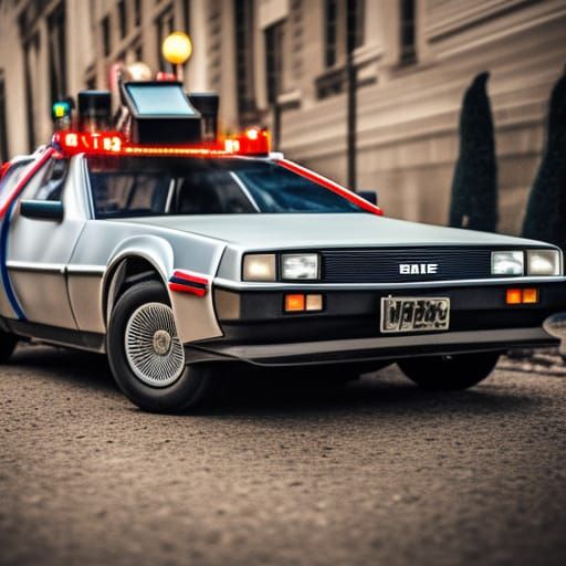 DeLorean as Ecto-1: Ghostbusters Car Photo