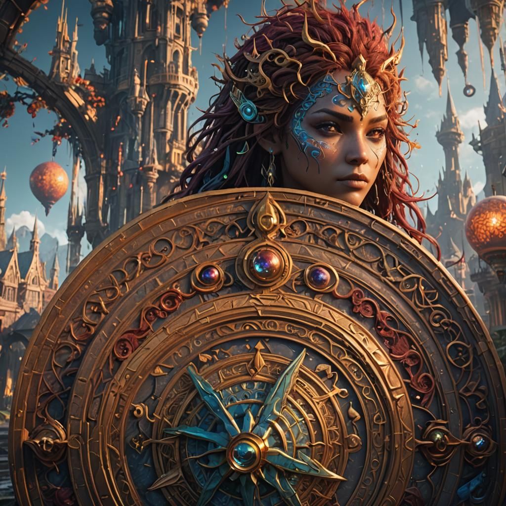 Fantastical Glowing Landscape in Detailed Matte Painting