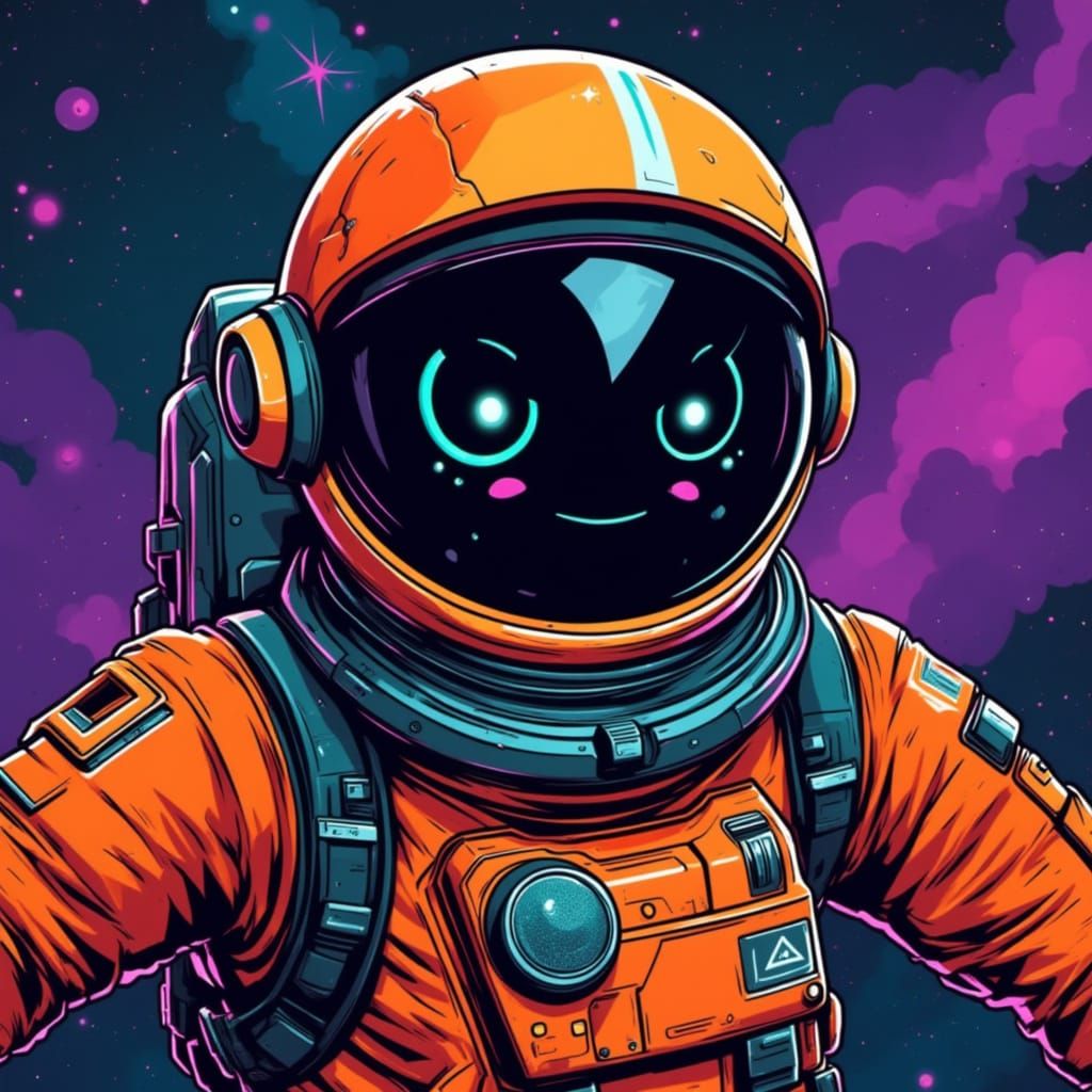 <lora:Death Before Decaf:1.0>  Happy Spaceman