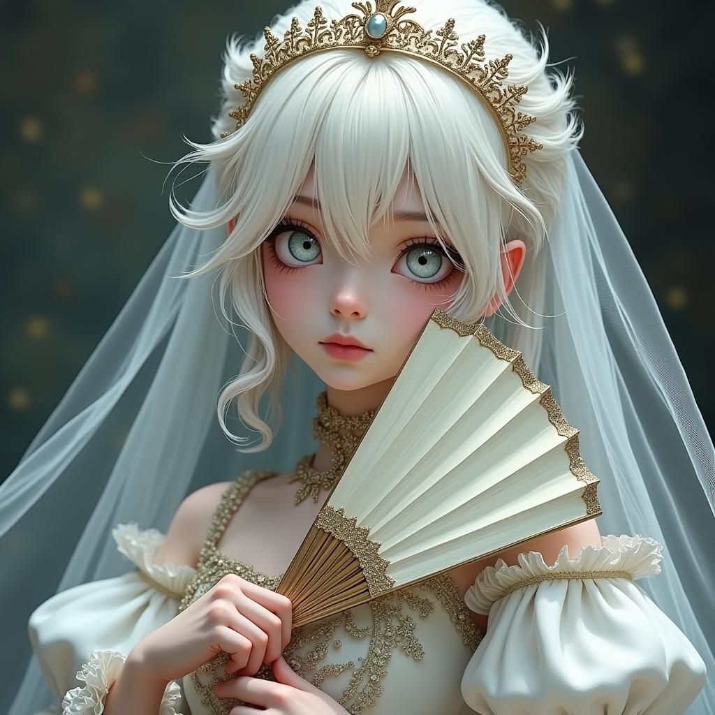 Gaunt Duchess in Victorian Gown, Anime Style
