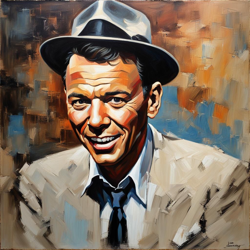 Frank Sinatra Oil Painting Tribute by James Gurney