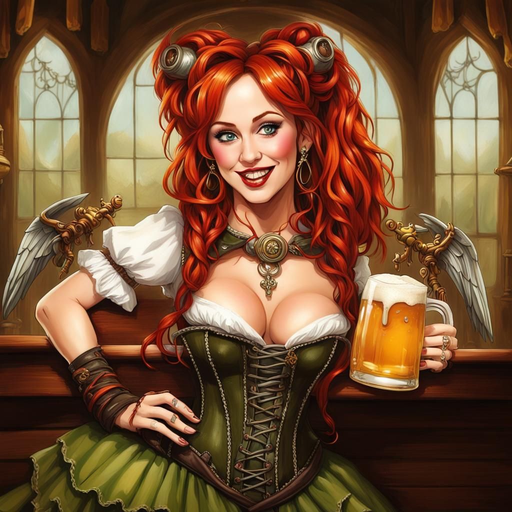 Steampunk Octoberfest Hobbit Princess Portrait