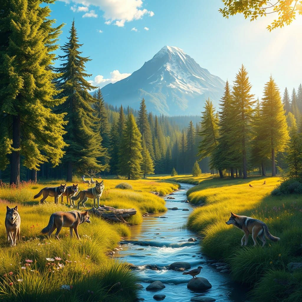 Serene Countryside Haven with Majestic Mountain and Lush For...