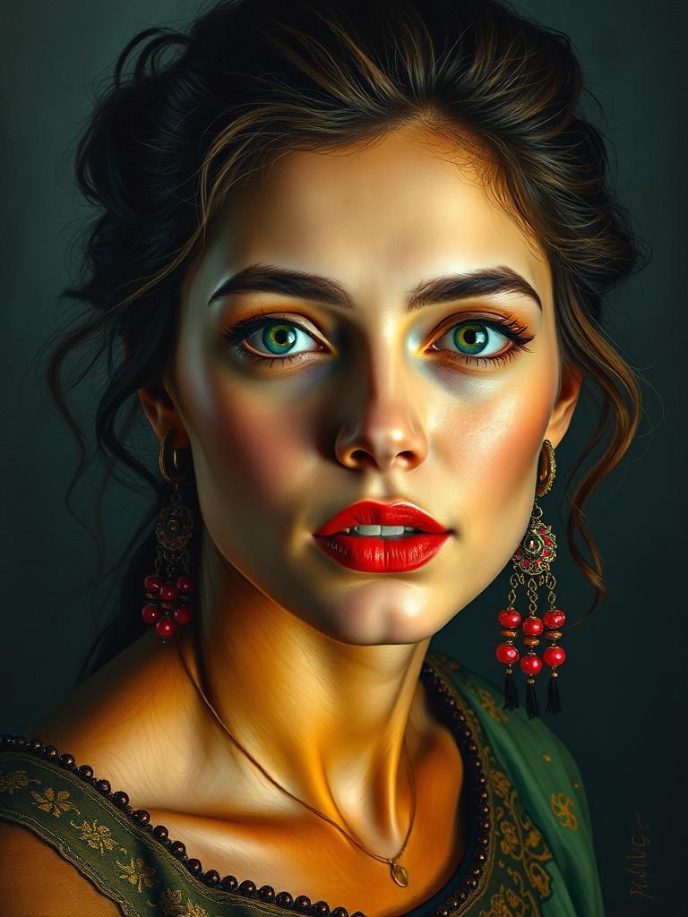 Simple AI Generated Portrait