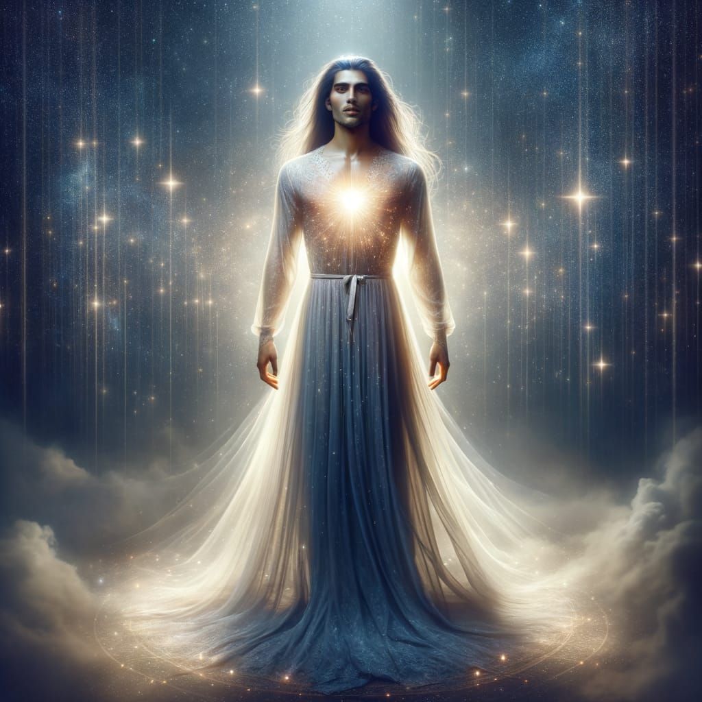 Serenely Gazing South Asian Gentleman Radiates Inner Peace i...