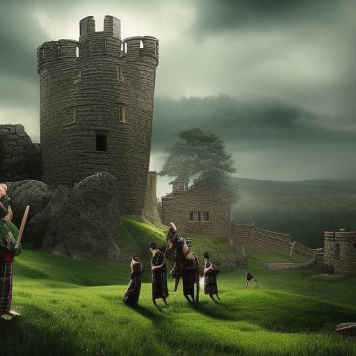 A Scottish medieval fortress