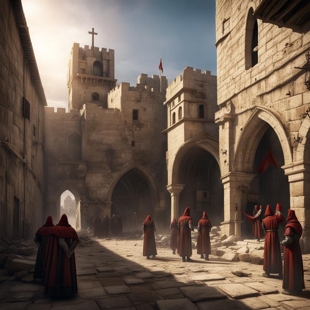 Knights Hospitaller Matte Painting in Unreal Engine 5
