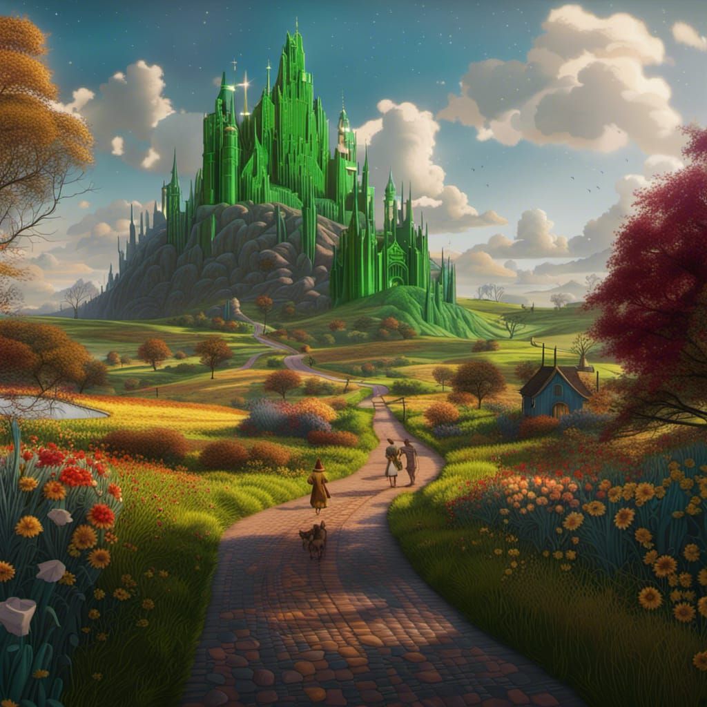 The Wizard of Oz 1939: Detailed Matte Painting