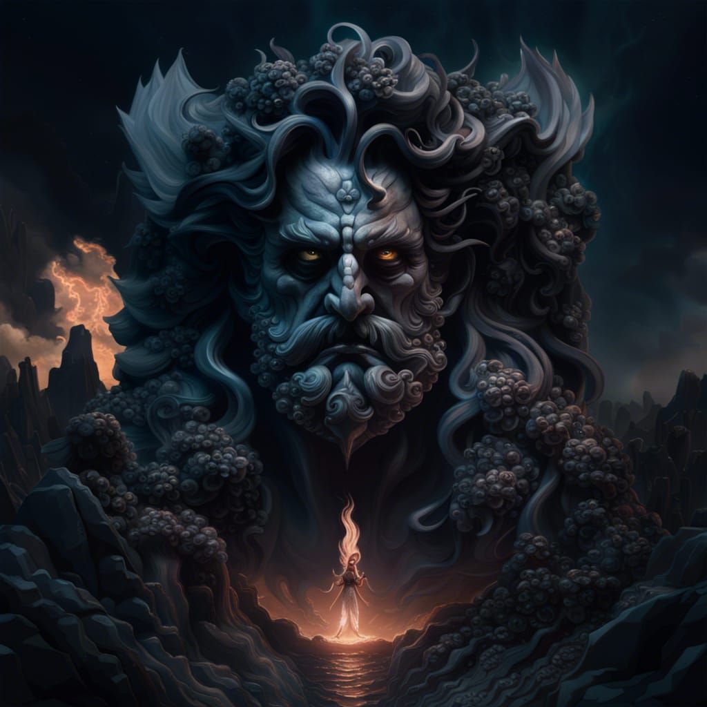 Epic Hades Digital Matte Painting