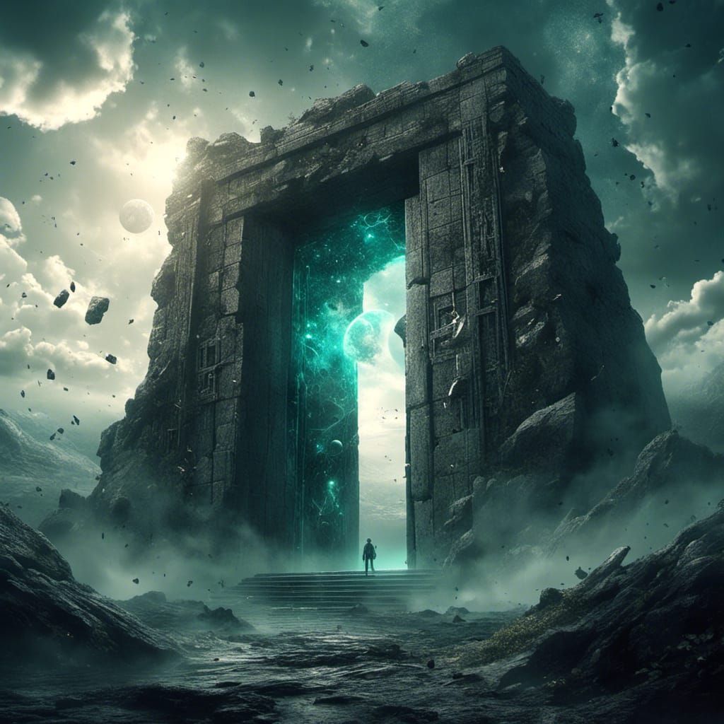 Stonehenge Door Portal: Detailed Fantasy Art