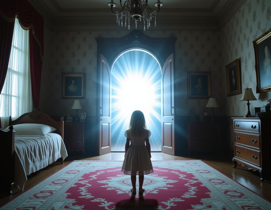 Heaven's Portal Beckons in Gothic Bedroom