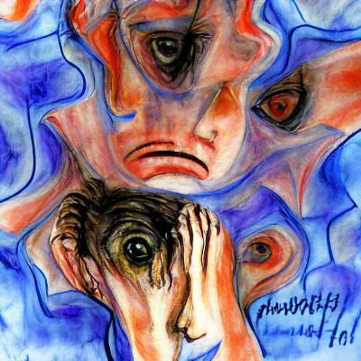 AI Generated Image of Anxiety and Fear