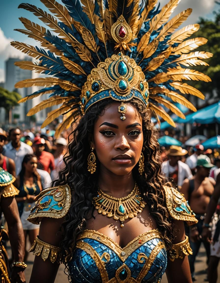 Rainha da Bateria Sambando: Rio Carnival Photography