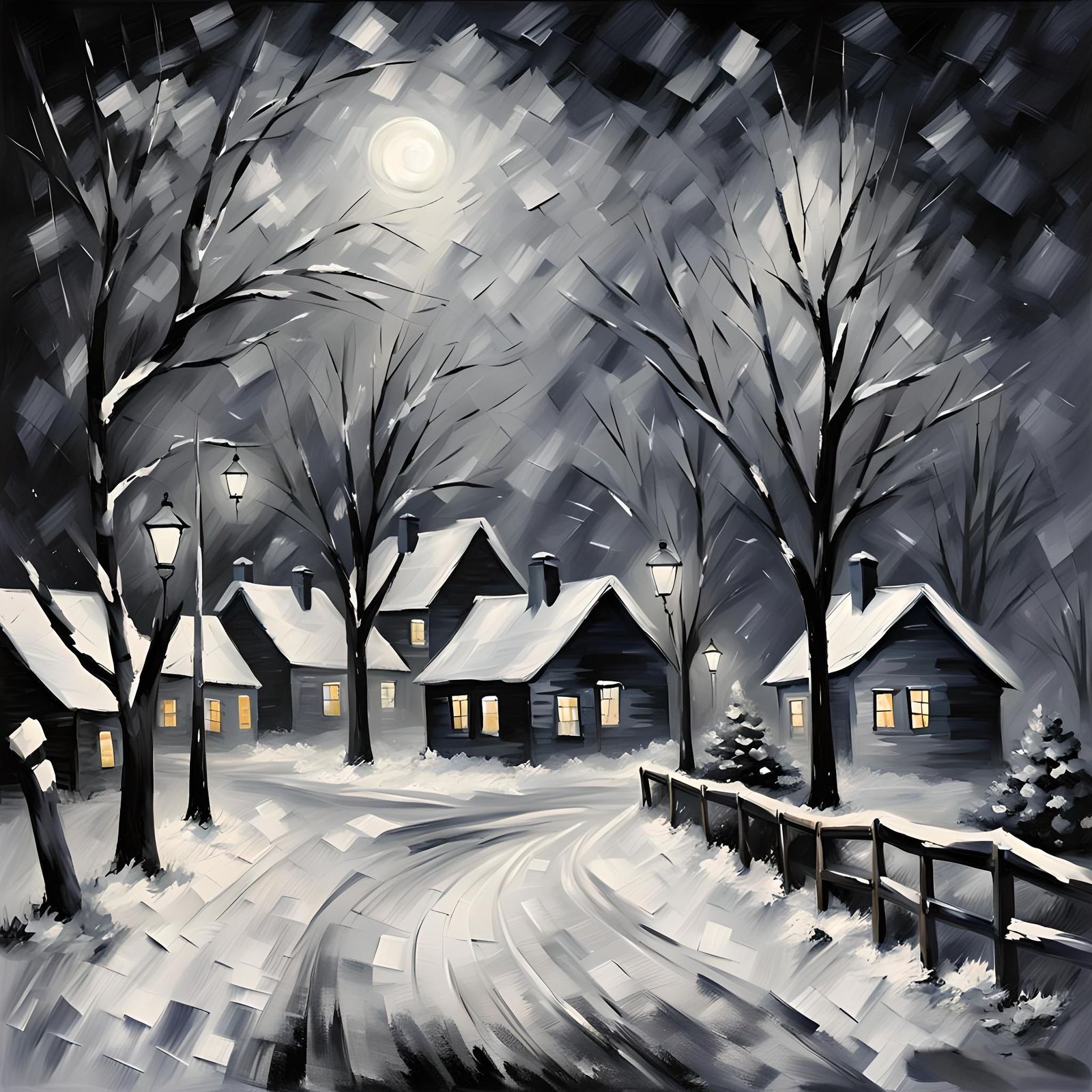 Winter village