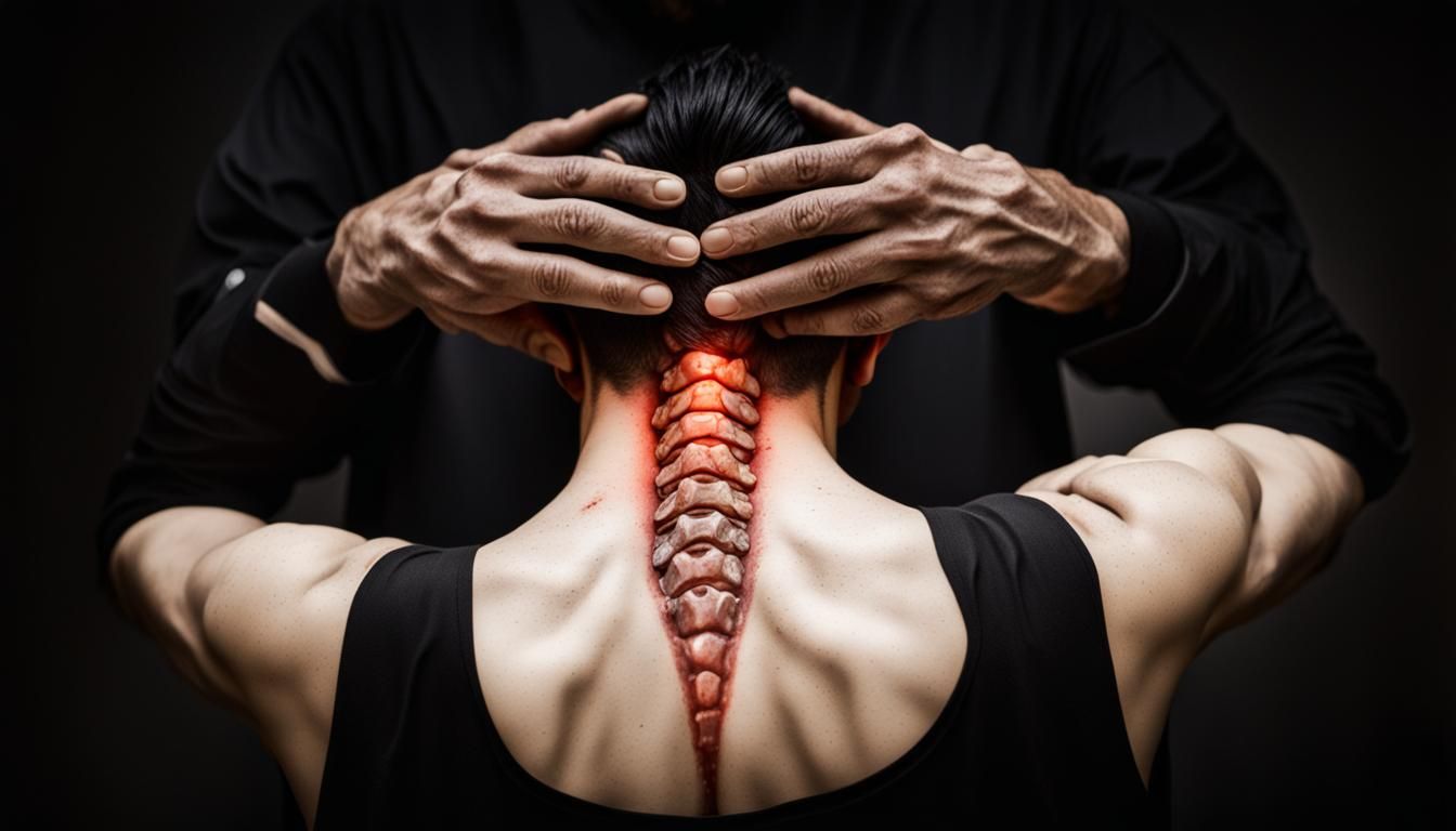 Horror Poster of Surgically Scarred Spine