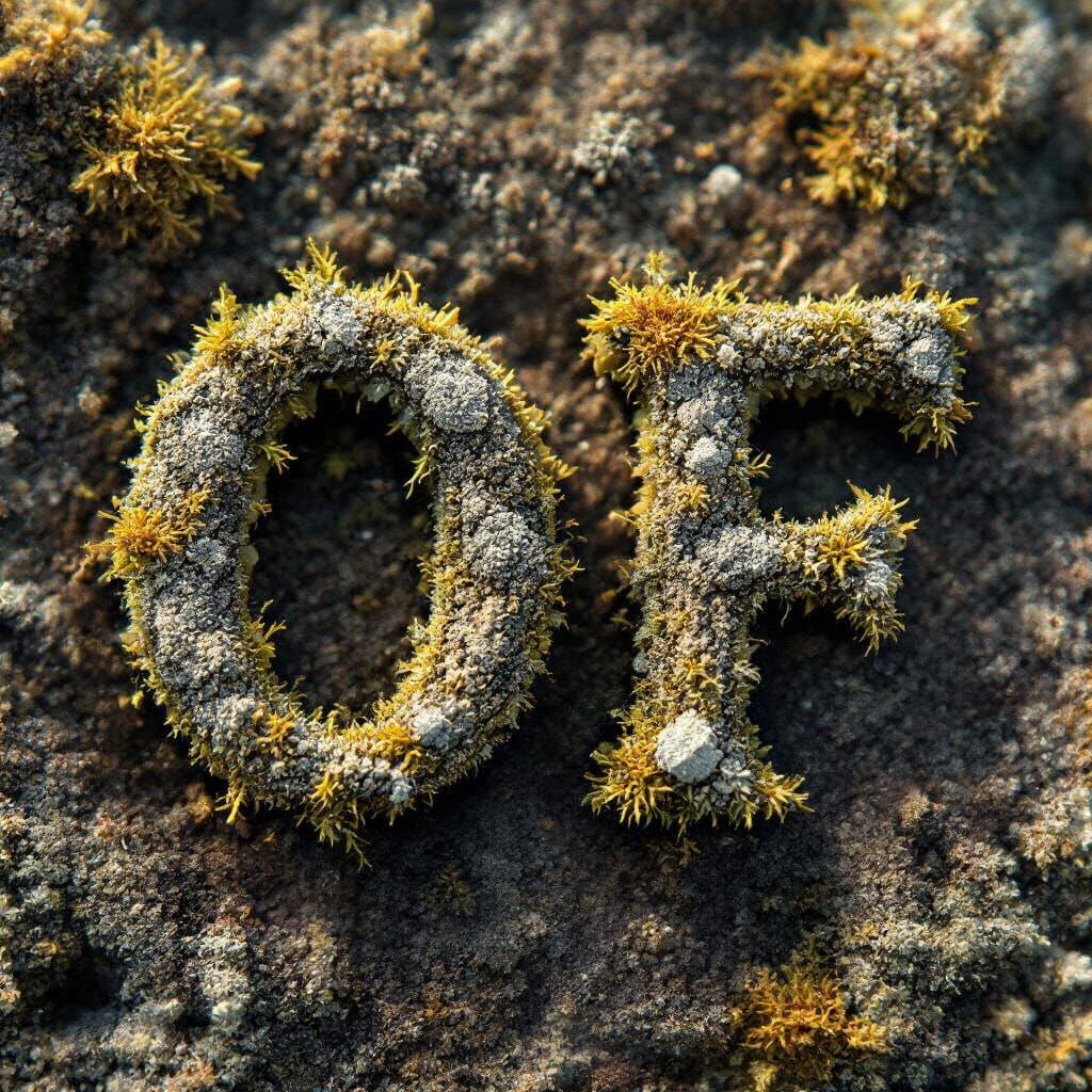 Crystal Letter Art: The Word "Of"