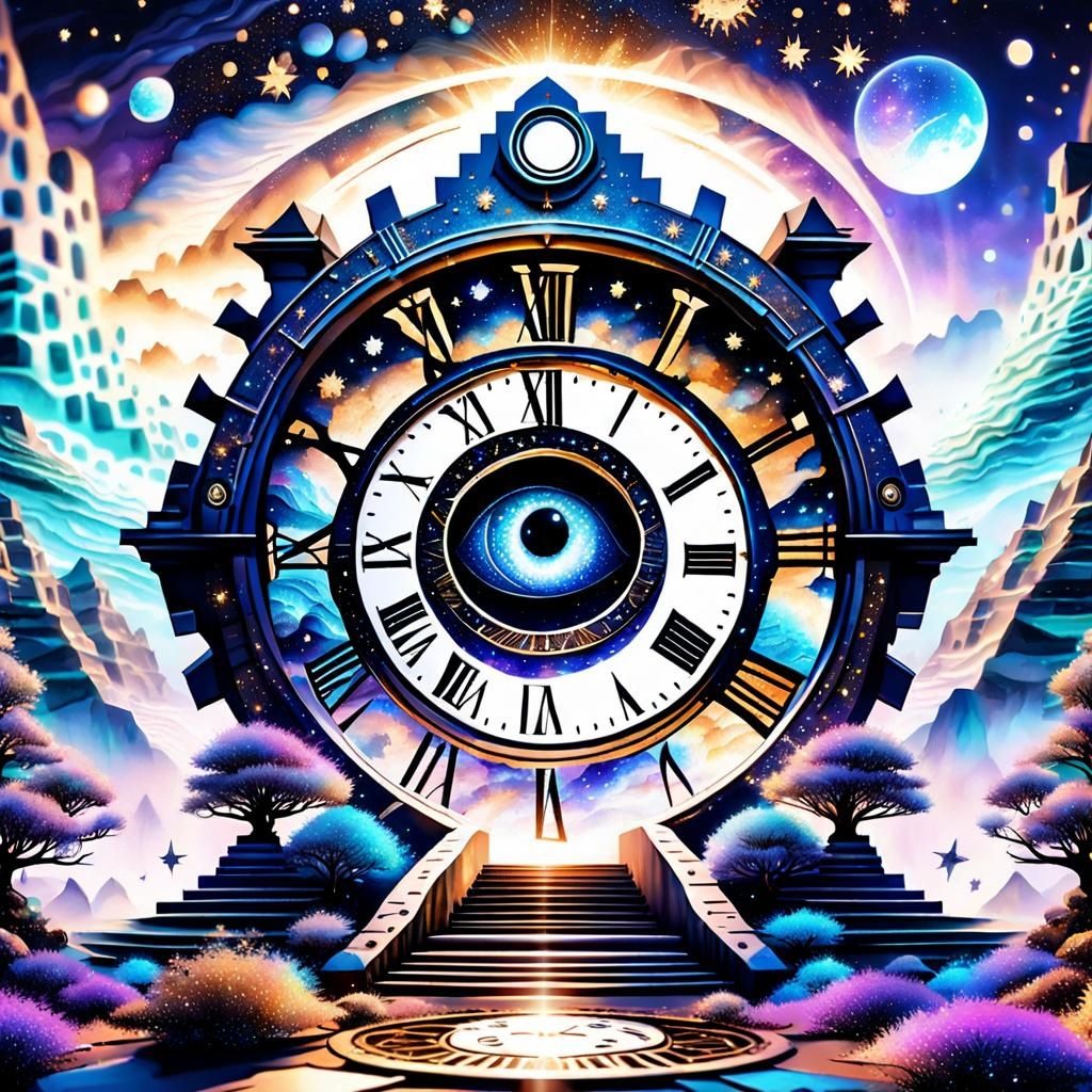 Cosmic Portal: Stairway to a Celestial Clock