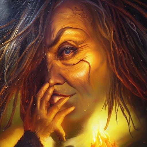 Portrait of the wicked witch of the west