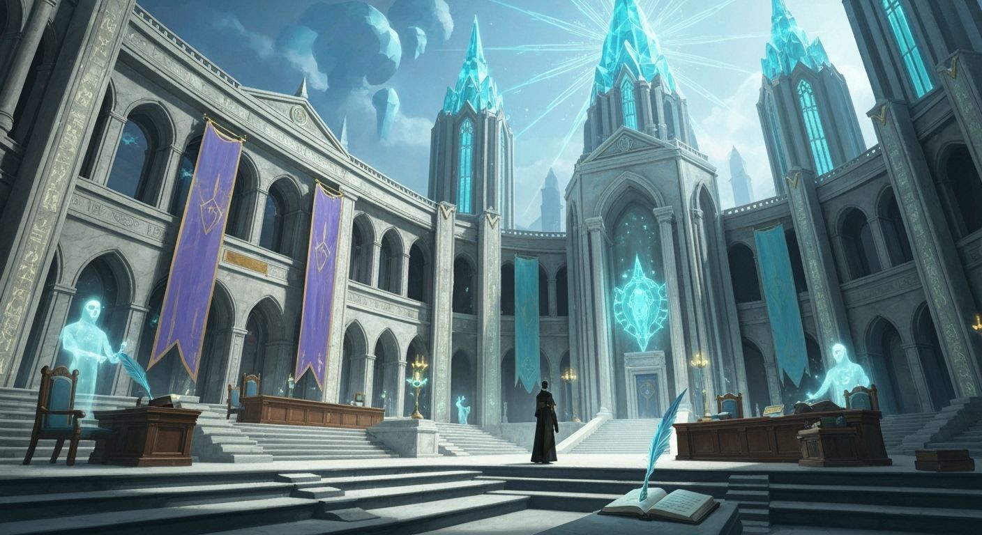 Magical Government Center with Enchanted Light