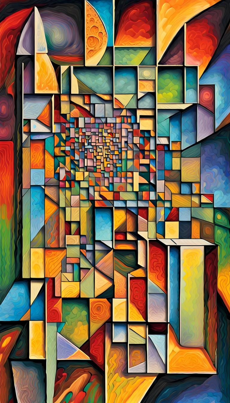 Cubist Universe: Color-Coded Gravitation and Mass in Psyched...