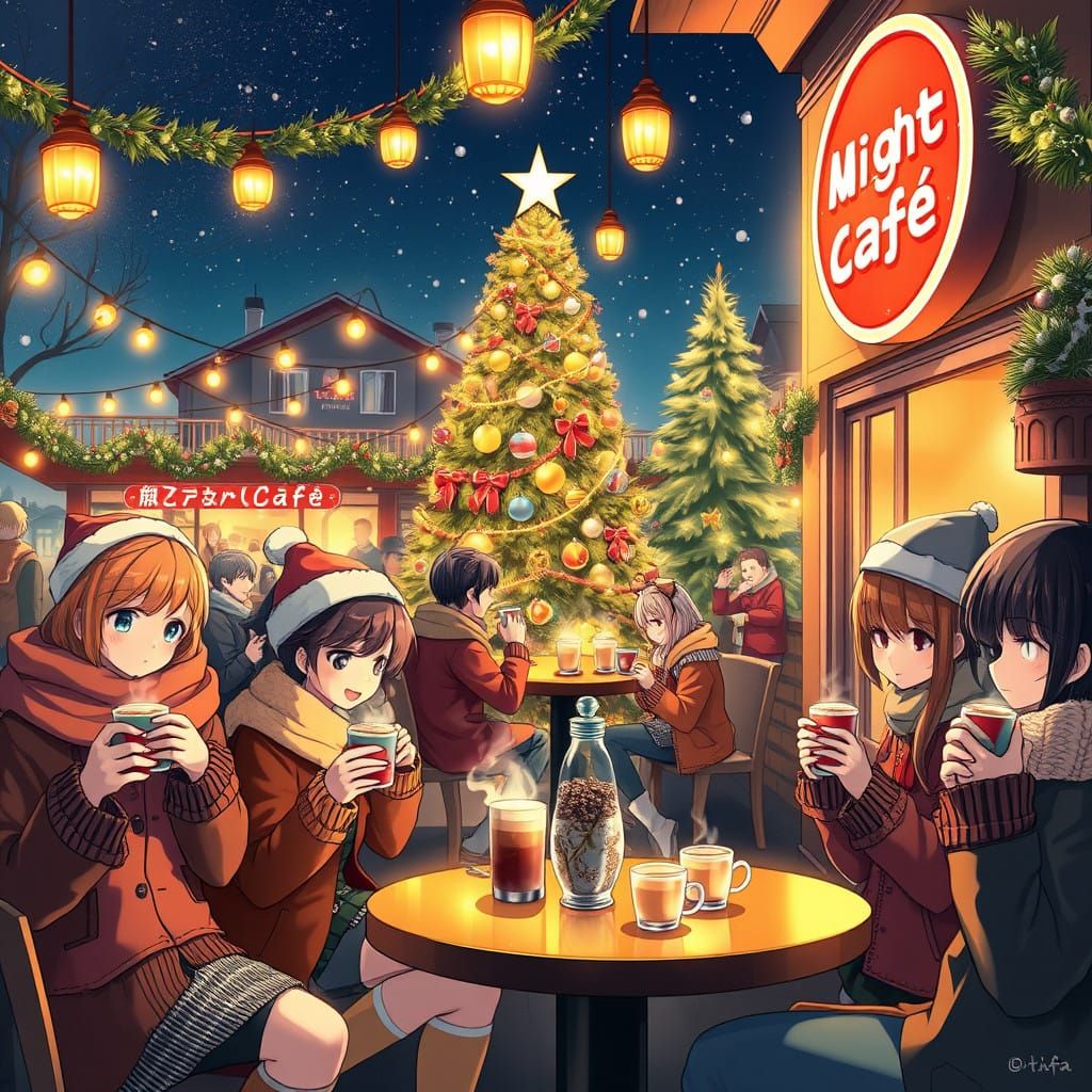 Cozy Winter Wonderland at NightCafe