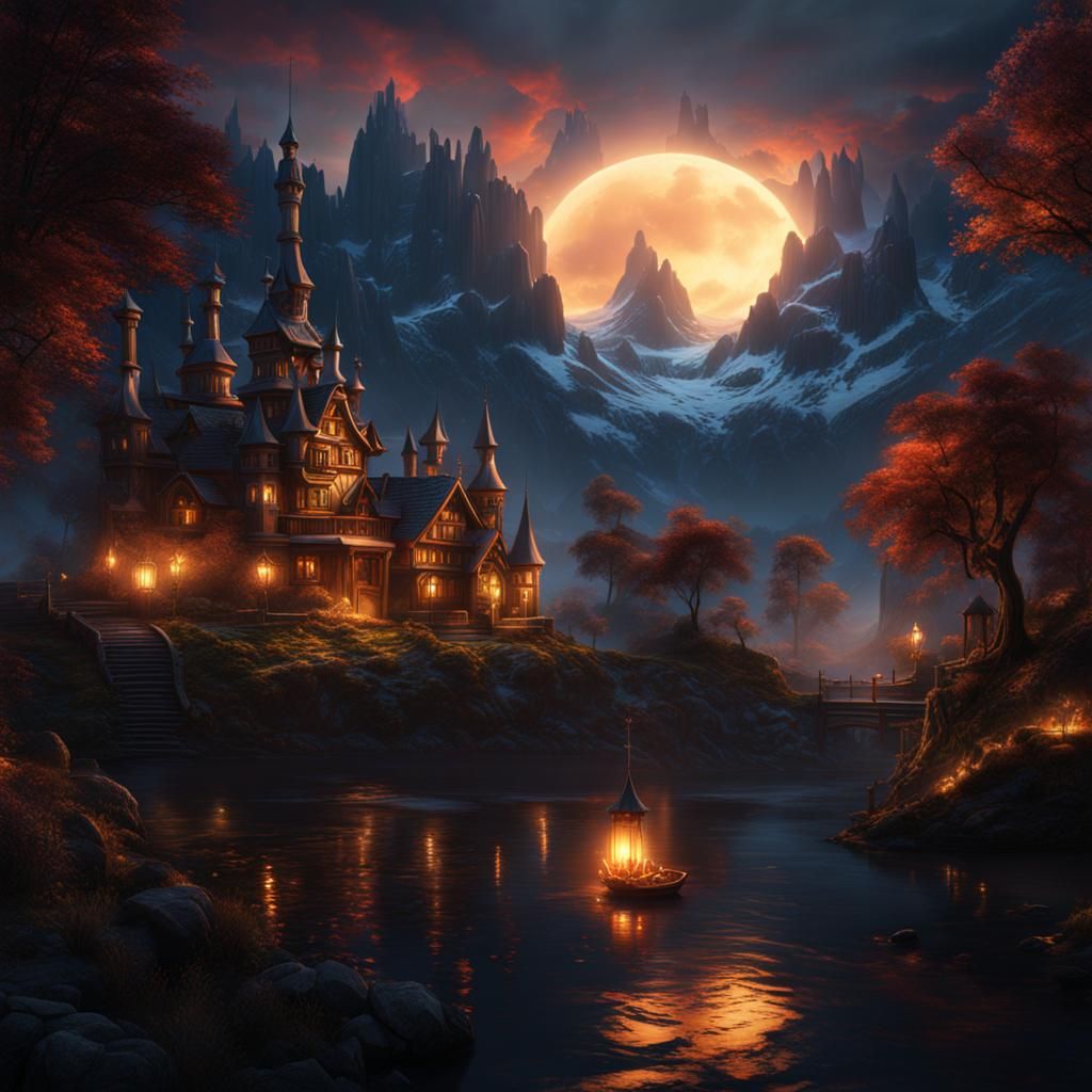 Fantastical Good Night Image in Deep Color