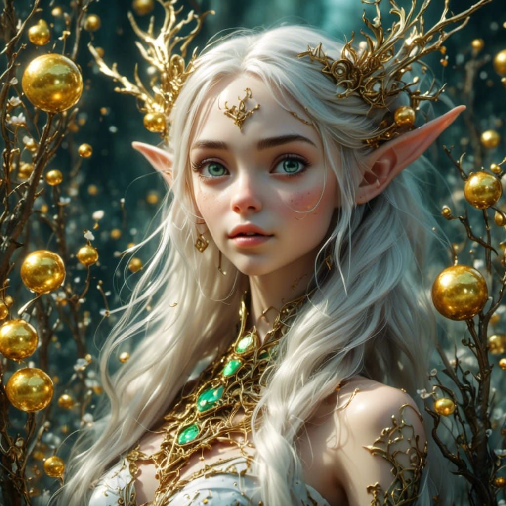 Futurepunk Elves and Fairies in Forest Wonderland