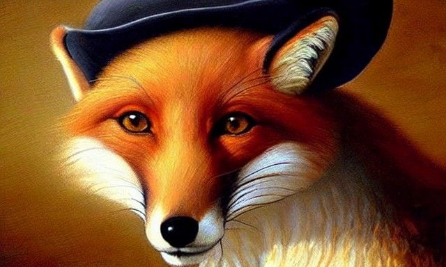 Fox in a Hat