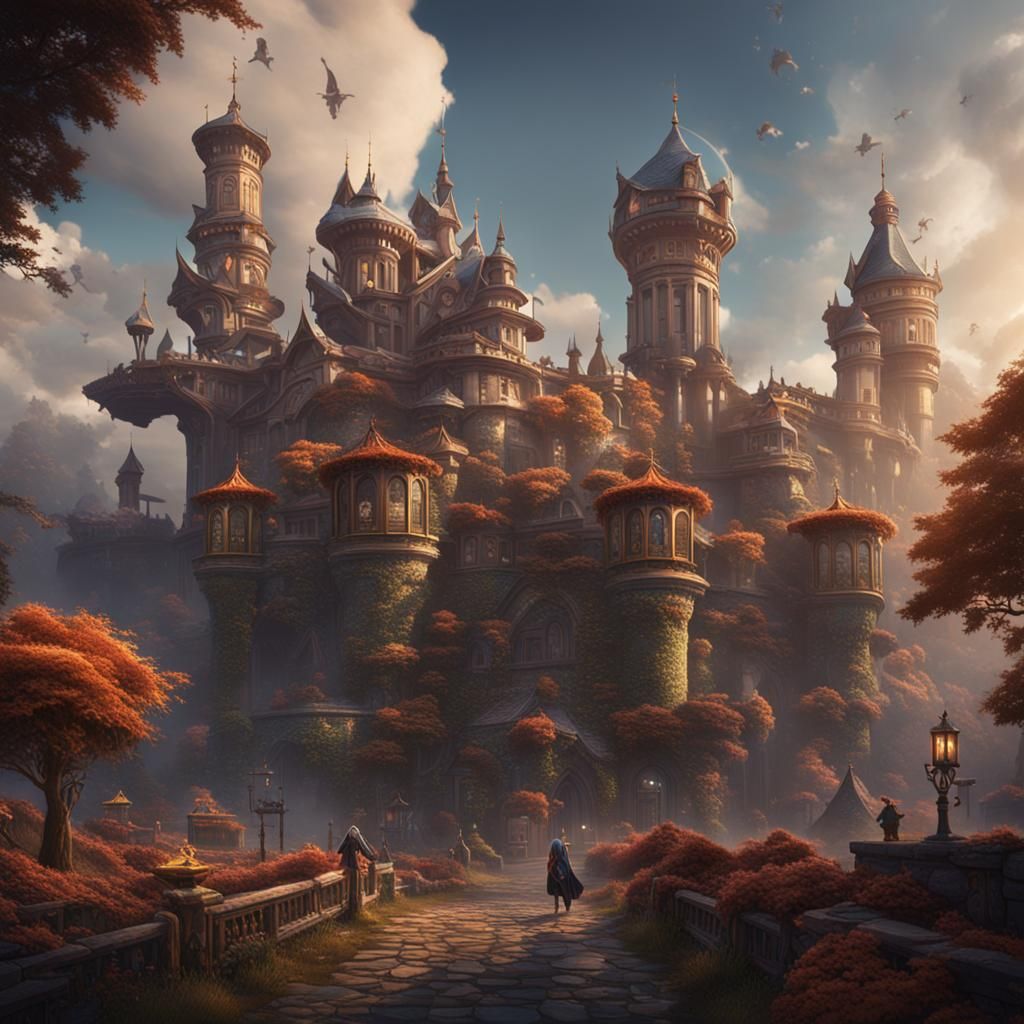 Fantasy Winner in Detailed Matte Painting