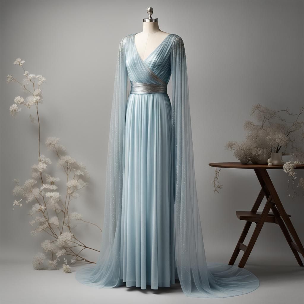 Fantasy Gown Inspired by Ancient Greek Fashion