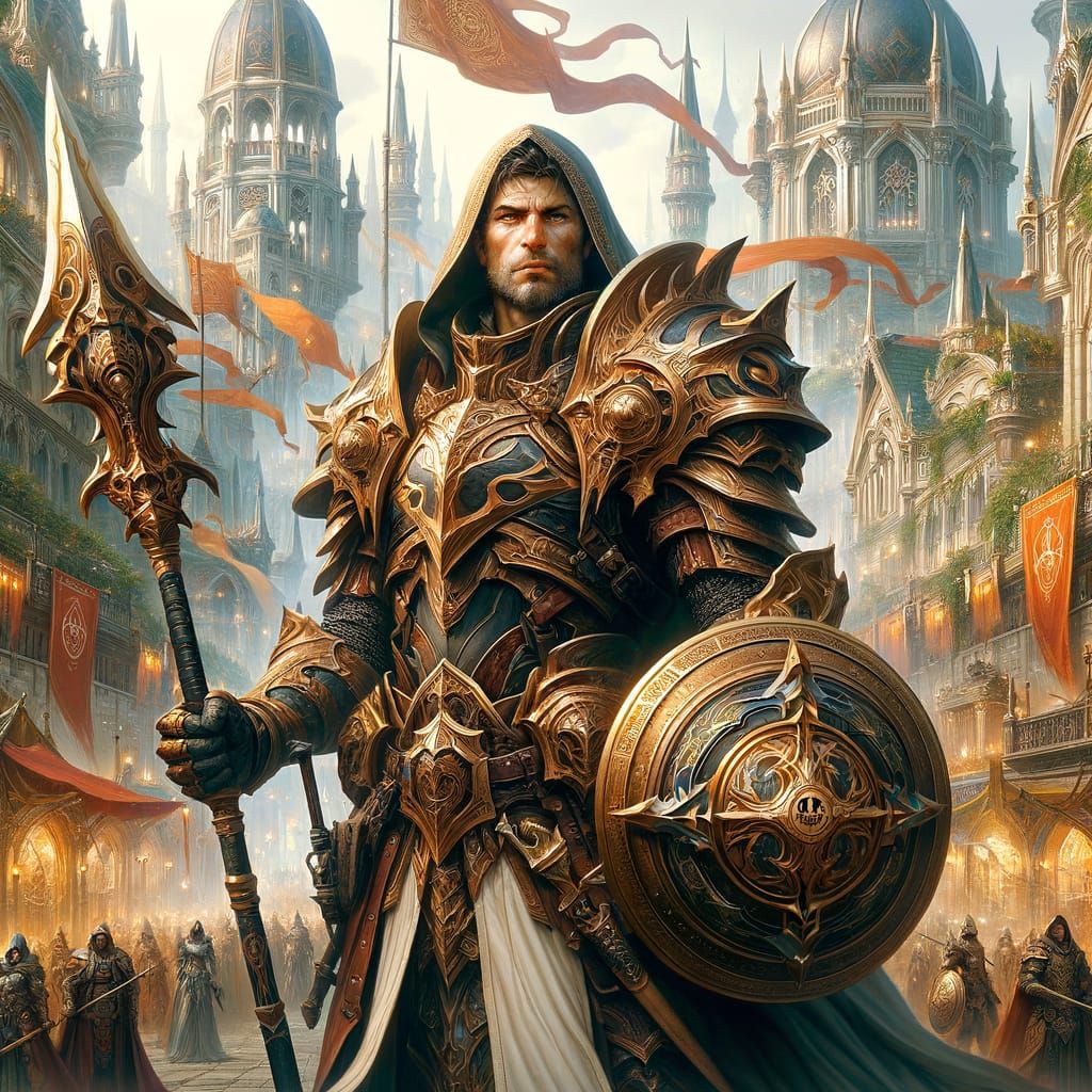 Guardian of the Magical City: Heroic Fantasy Art