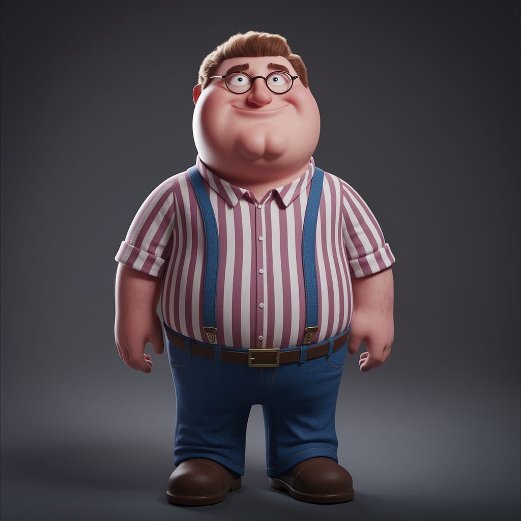 Realistic Studio Portrait of a Working-Class Everyman