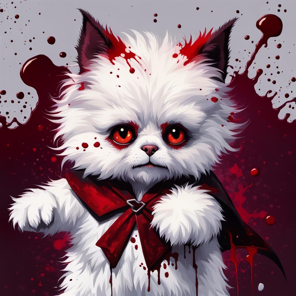 Fluffy, the Vampire Puppy