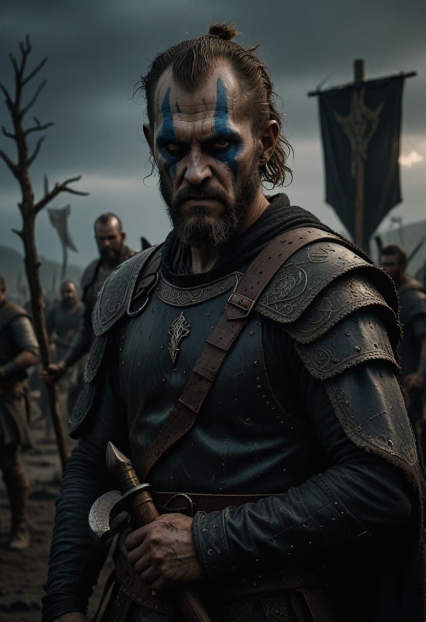 Floki the Ship Builder, Hyper-Realistic Digital Art