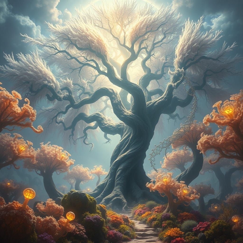 Enchanted Forest Sanctuary in Whimsical Style