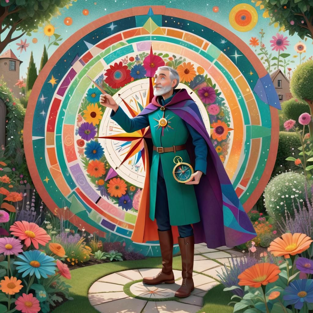 Sir Cumference Draws a Circle in a Geometric Garden