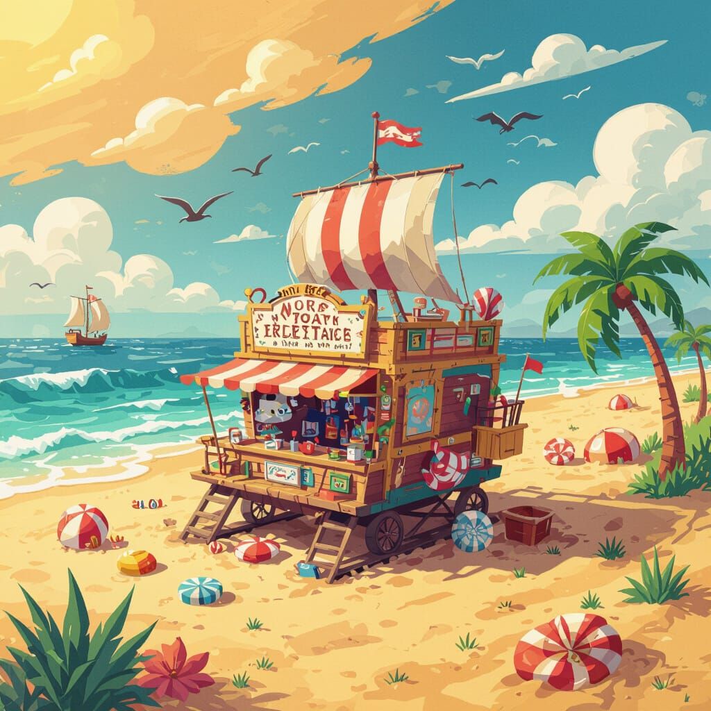 AI's Whimsical Creation: An Image Without Theme