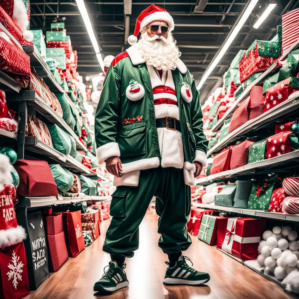 "Merry Christmas and Happy New Year!" from Casual Santa Claus and All of Us.