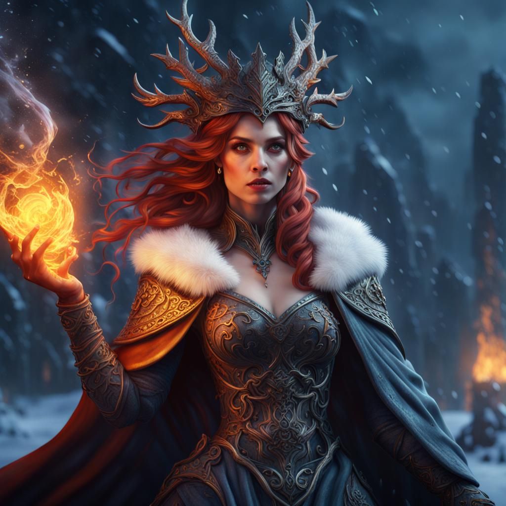 Fantastical Winter Bride Concept Art