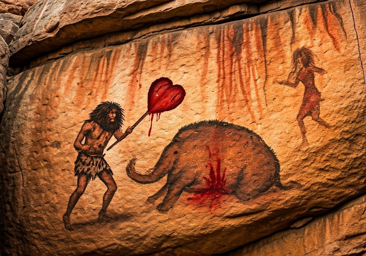 Prehistoric Love in a Rock Painting