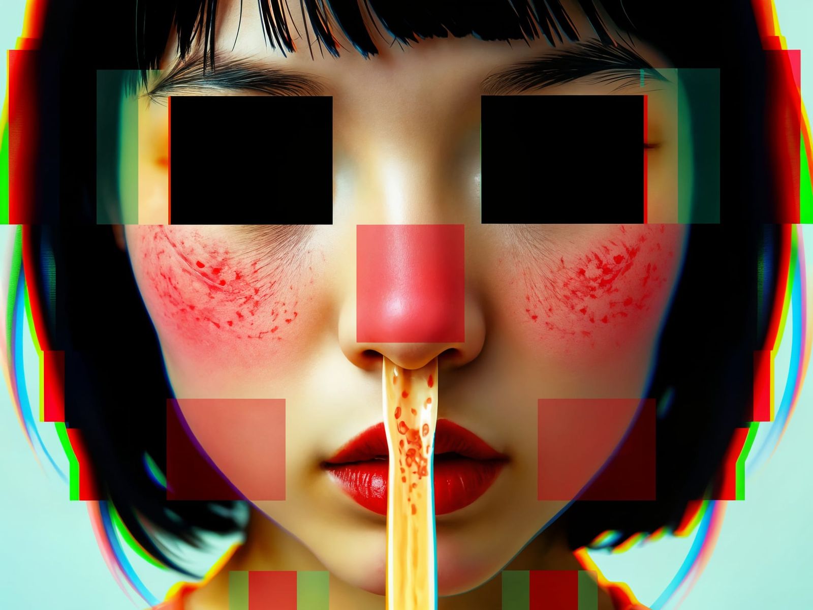 Absurdist Popsicle Camera Hybrid with Glitch Art