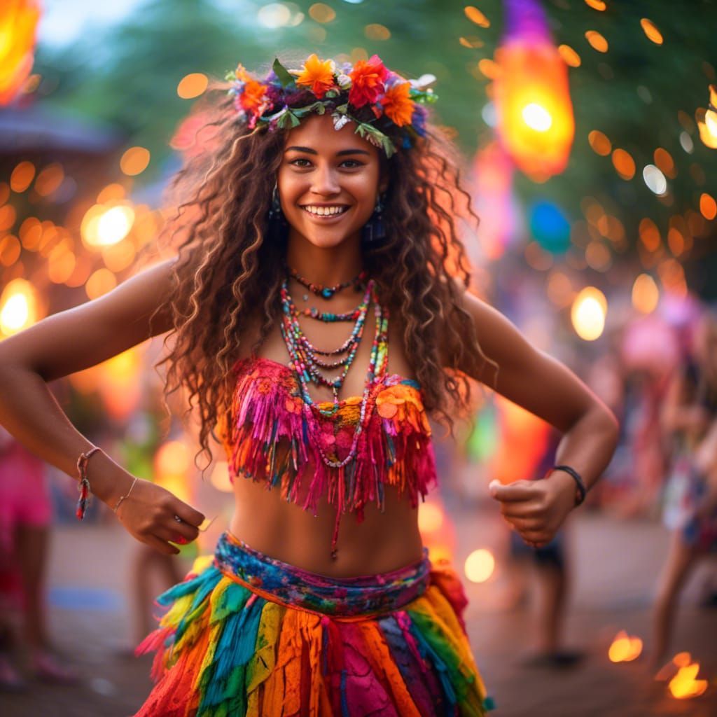 <lora:FreeRain:1.0> hula girl