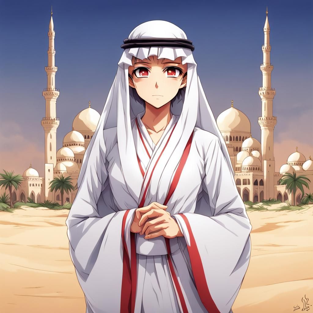 United Arab Emirates in Anime Style