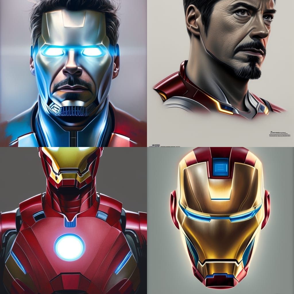 Iron Man Hyperrealistic Portrait in 8K Resolution